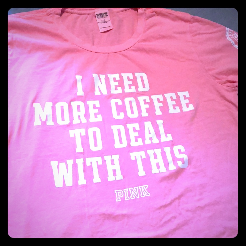 Victoria’s Secret Pink campus tee peach 🍑 size L